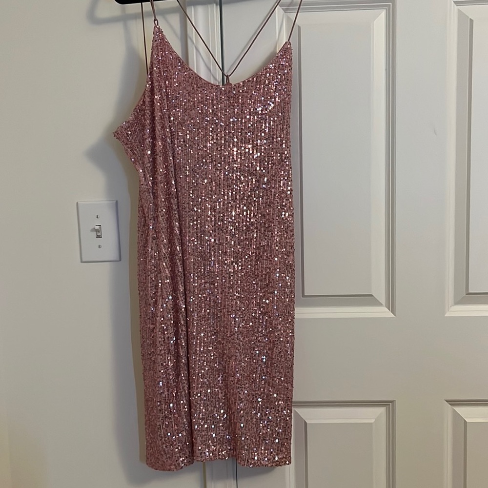 Sparkly pink dress